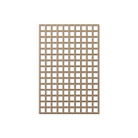 Treillage maille carrée 75mm 1.00m x 1.50m BOIS NATUREL